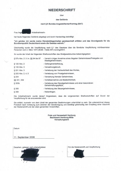 Gelöbnis auf das Grundgesetz