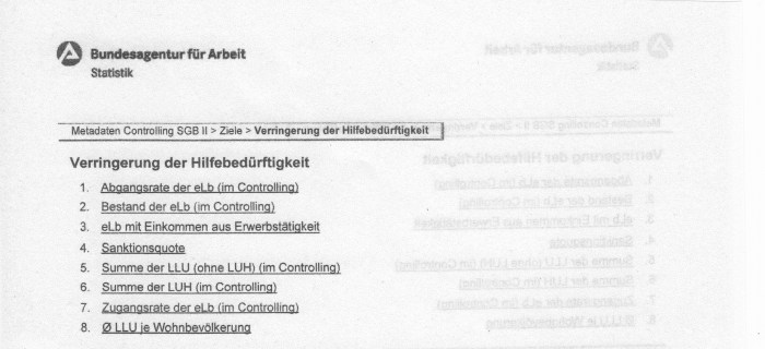 Kurzüberblick Metadaten Controlling SGB II
