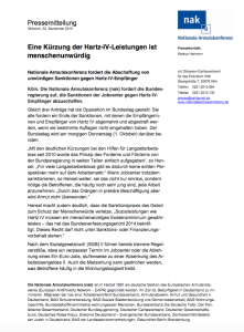 nak fordert Abschaffung Sanktionen SGB II